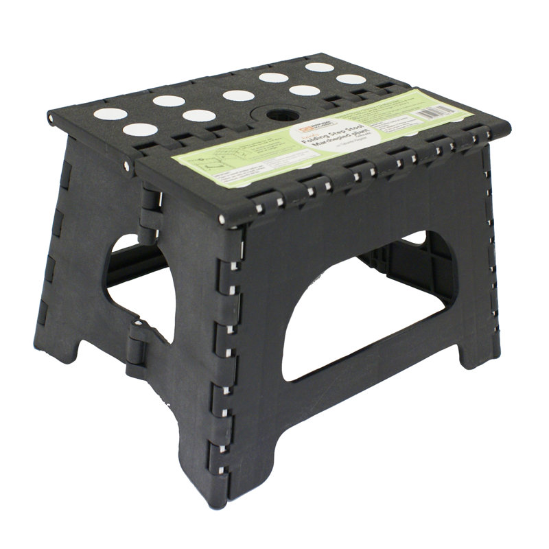 Range Kleen 1Step Plastic Folding Step Stool with 300 lb Load Capacity